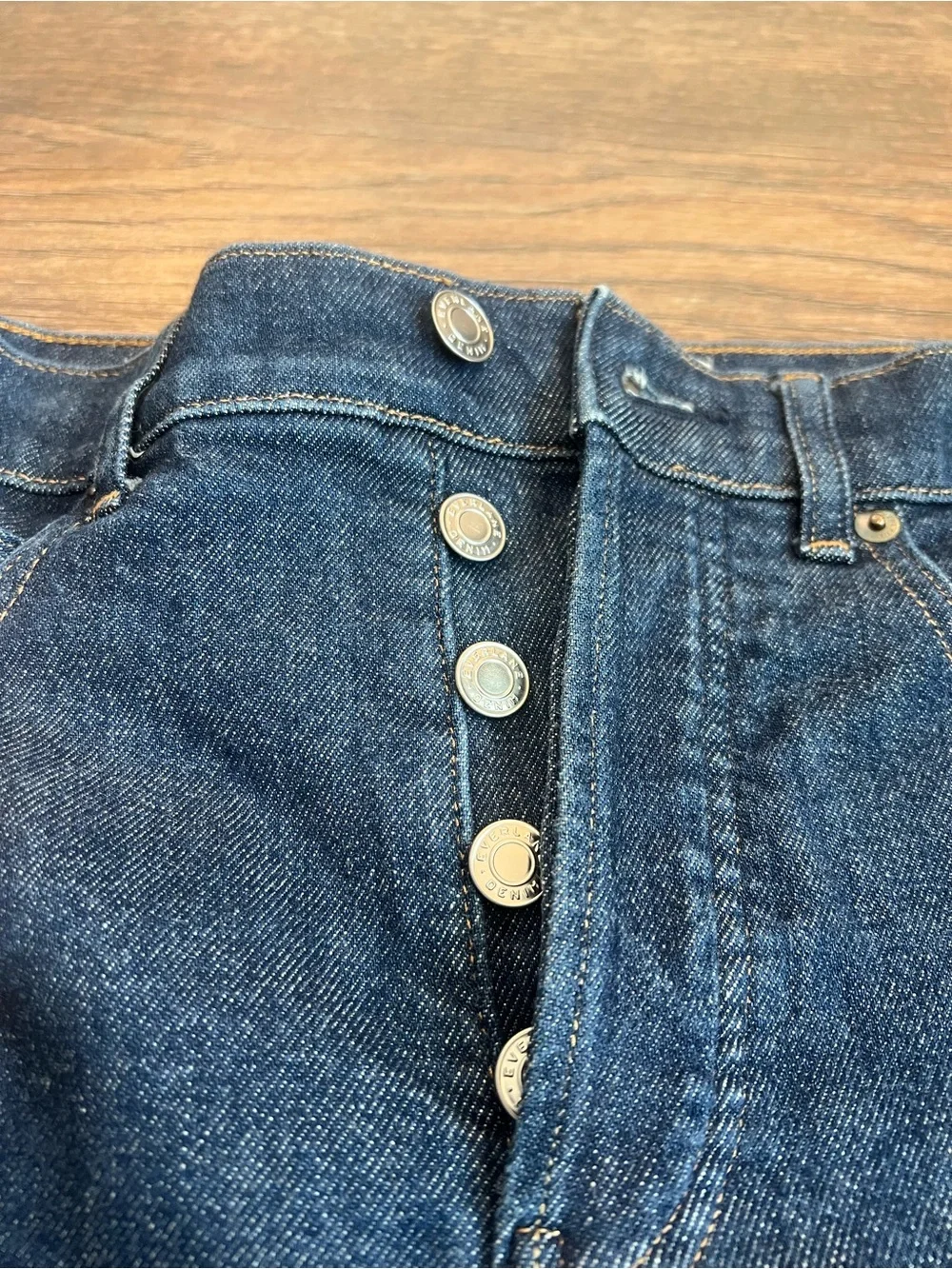Everlane The Way-High Jean Dark Wash Straight Leg Size 26 Regular Casual Work - Picture 3 of 10